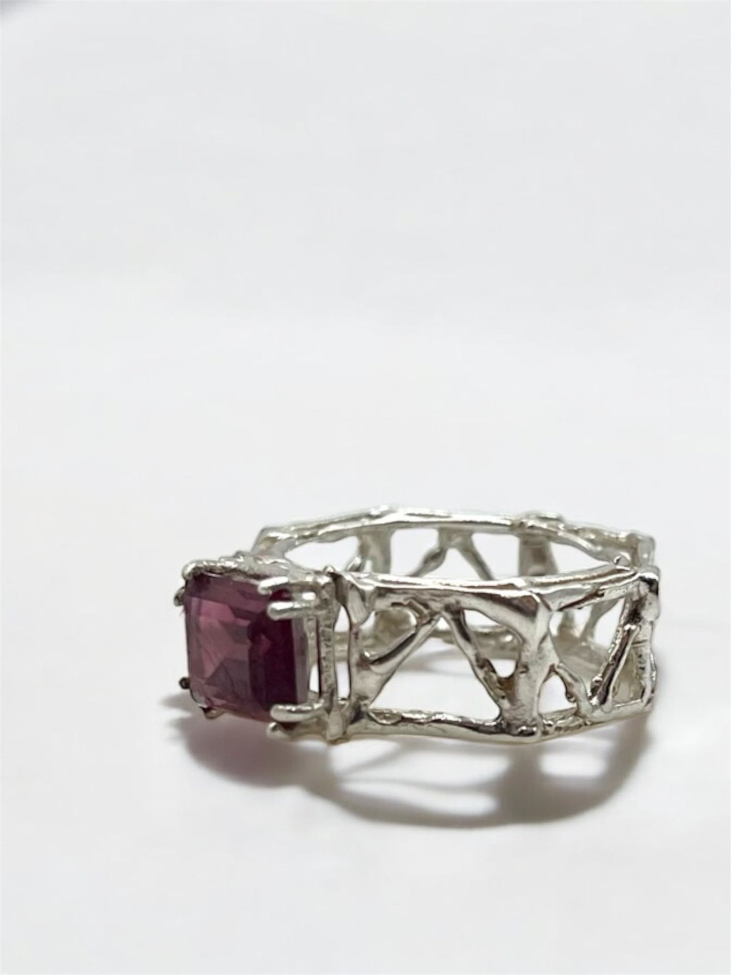 Ring with red stone